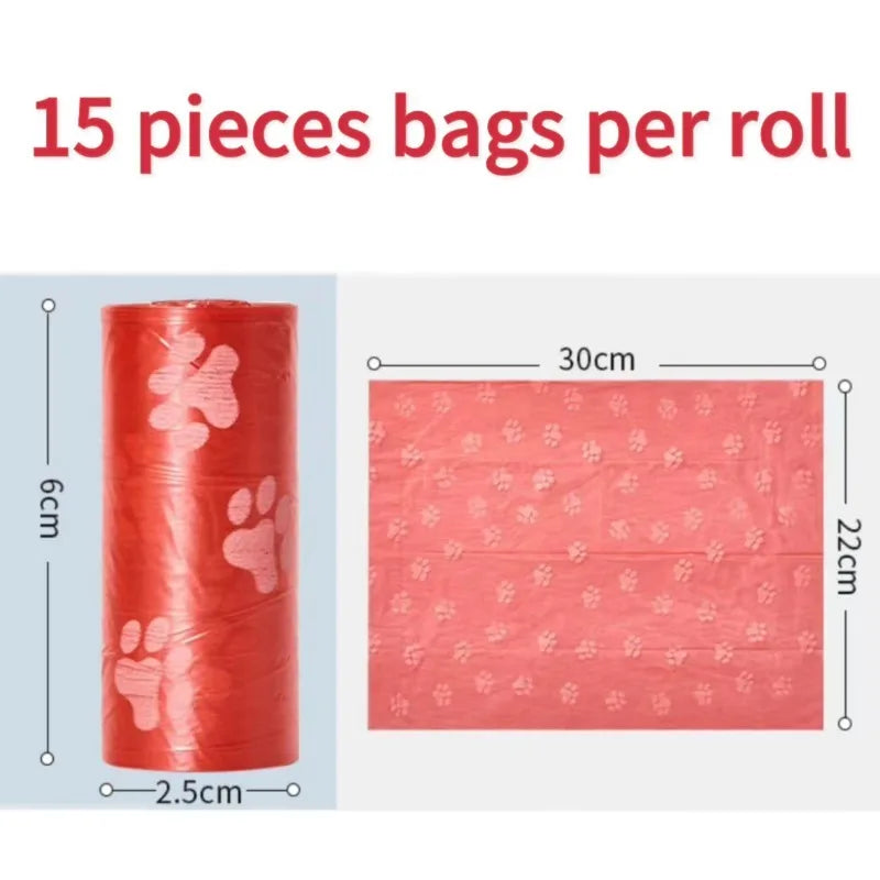 2-40 Rolls Dog Poop Bags for Outdoor Walks Cat Waste Bag Doggie Outdoor Home Clean Refill Garbage Bag Pet Supplies 15 Bags/ Roll