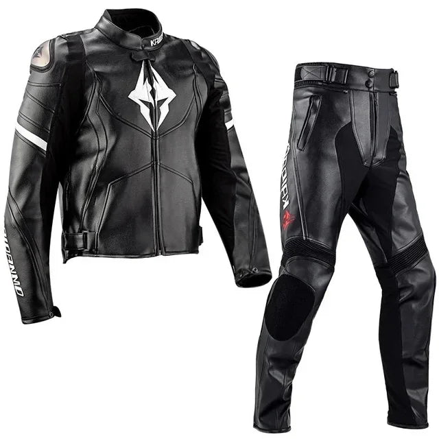 Motorcycle Jacket Male Waterproof Winter Warm Racing Suit Motorcycle Female Windproof Rain and Fall Leather Set