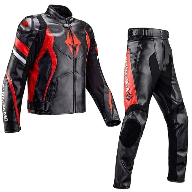 Motorcycle Jacket Male Waterproof Winter Warm Racing Suit Motorcycle Female Windproof Rain and Fall Leather Set