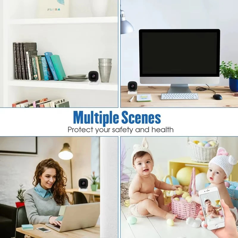 4K Mini Security Camera IP65 Waterproof Full Color Night Vision Motion Detect Surveillance Wifi Monitor with 2 Way Audio 2026