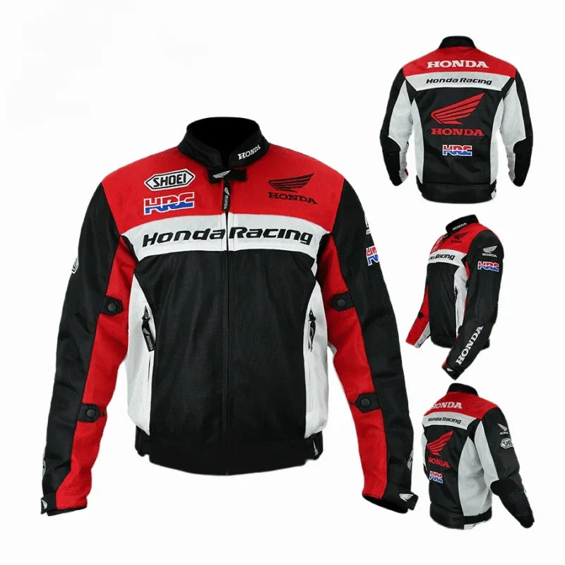 Honda jacket off-road motorcycle racing suit men's and women's summer anti fall breathable mesh jacket HRC cycling suit