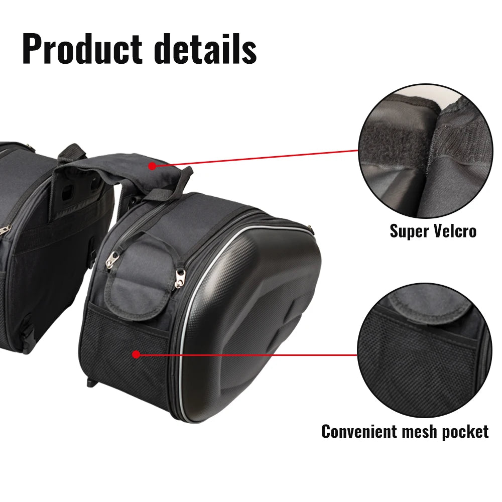 Motorcycle Accessories Waterproof Racing Race Helmet Travel Bags Suitcase Saddlebags Luggage Rear Seat Side Bag With Raincoat