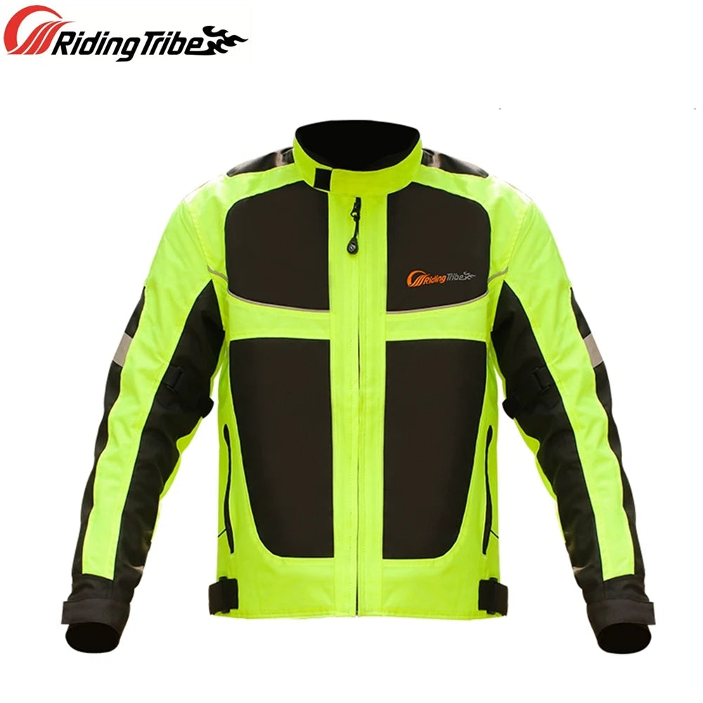 Motorcycle Jacket Men Woman Summer Winter Motorbike Riding Coat Reflective Breathable Waterproof Warm Protective Suit JK-21