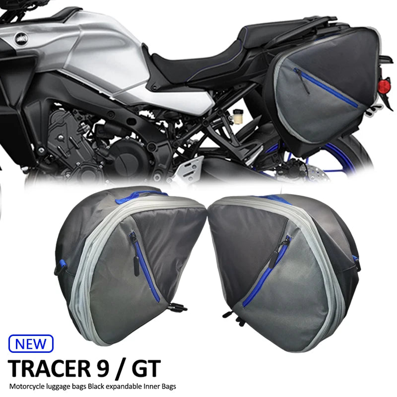 Motorcycle Suitcases Inner Bags Toolbox Tail Box Pannier Saddlebag For YAMAHA Tracer 9 Tracer9 GT Waterproof Motorcycle Bag