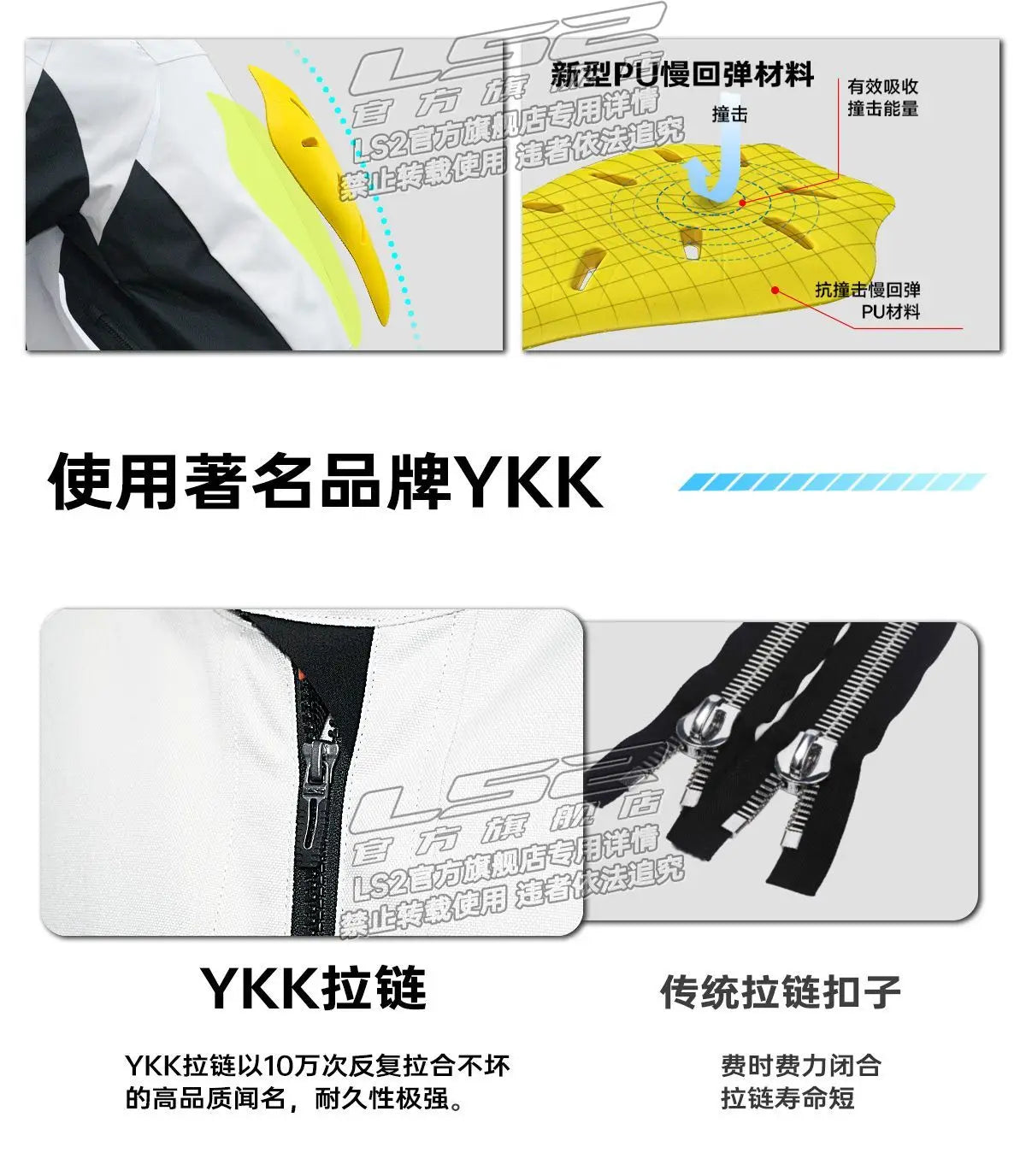 LS2 motorcycle jacket cycling rally racing suit waterproof and warm CE protective gear certification MJ174 motorcycle jacket