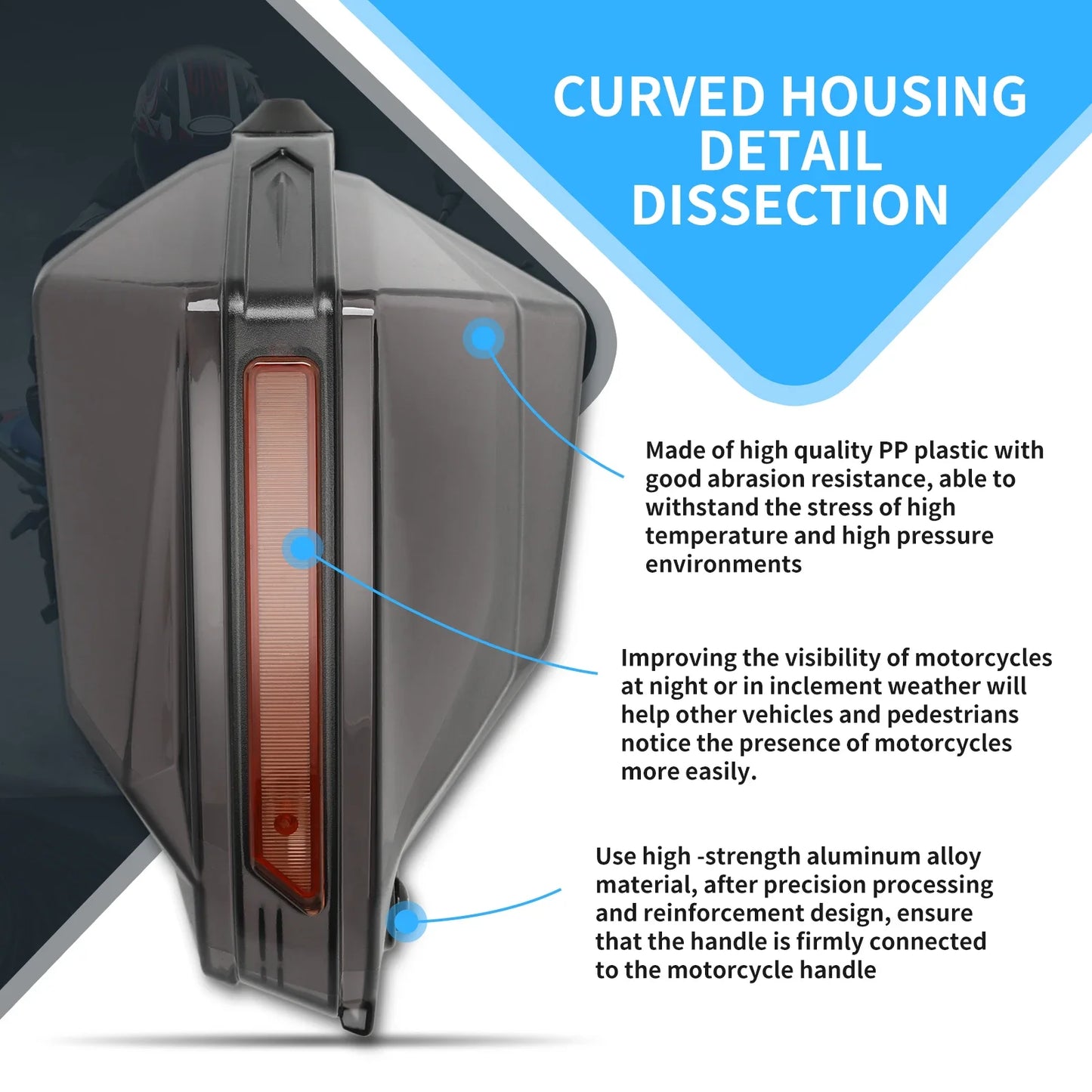 Motorcycle Hand Guard Handguard Shield Windproof Motorbike Motocross Universal Protector For Honda Yamaha Suzuki ATV