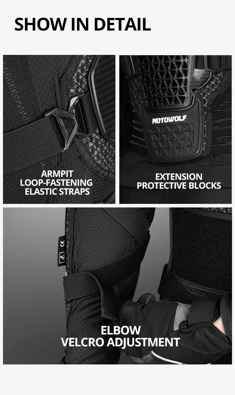 Motorcycle Body Armor Four Seasons Anti-fall Motorbike Riding Armor Full Body Equipment Motocross  Armor Protective Clothing