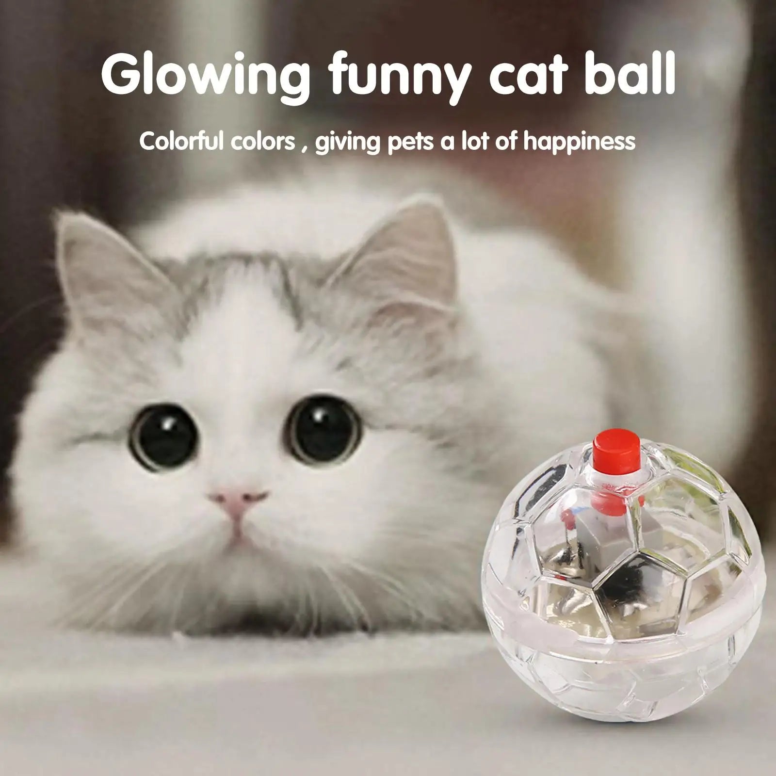1/3pcs Interactive Cat Ball Toy Flash Paranormal Equipment Pet Motion Toy Hunting Motion Light Up Balls Flash Pet Toy