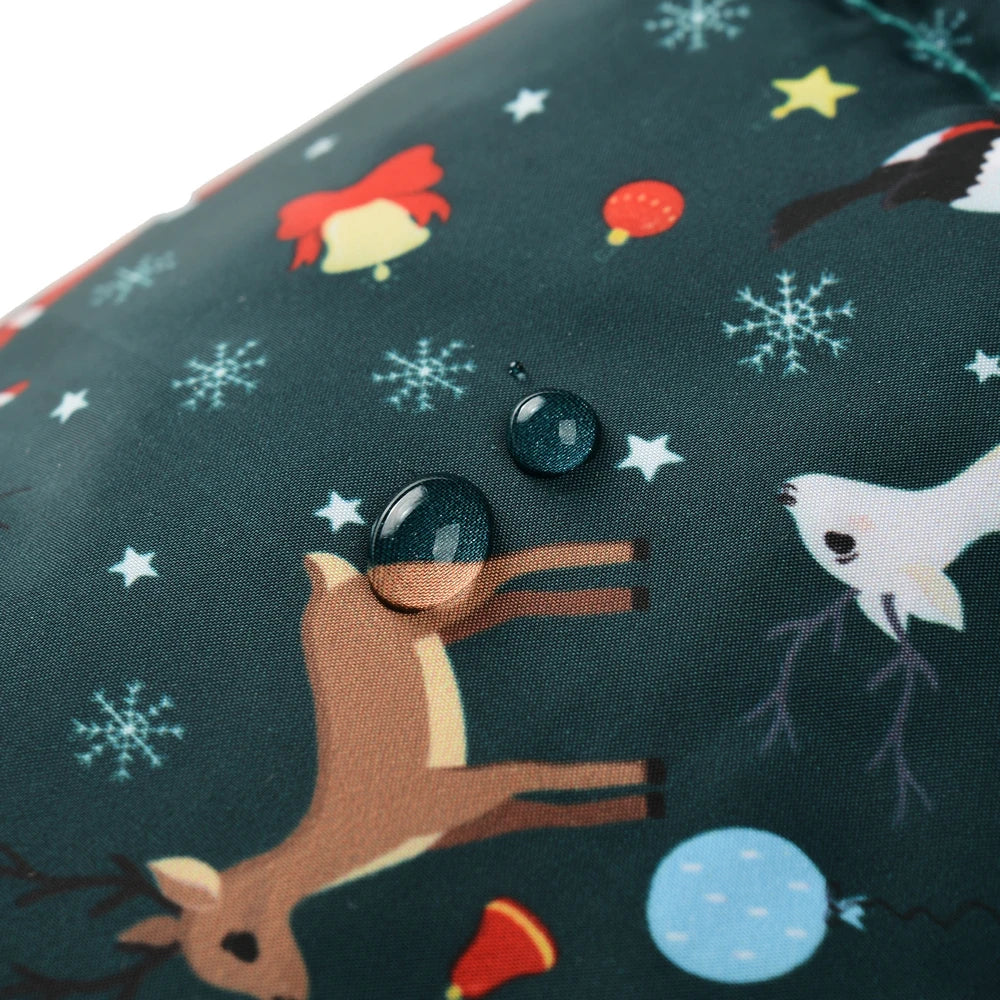 Waterproof Pet Jacket For Christmas Winter Warm Dog Coat For Small Medium Dogs New Year Santa Claus Print Pets Bulldog Outfits