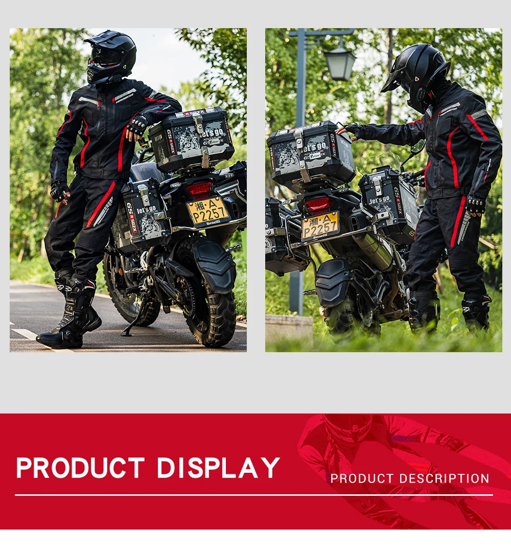 Waterproof Motorcycle Jackets Moto Jacket Pants Suit Motor Jacket For Men Women Interior Detachable Moto Clothes Keep Warm