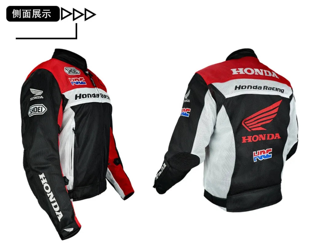 Honda jacket off-road motorcycle racing suit men's and women's summer anti fall breathable mesh jacket HRC cycling suit