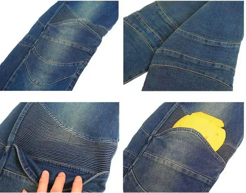 Motorcycle Jeans Wearable Motorcycle Motorbike Moto Trousers Touring Racing Riding Pants With CE Motorbike Protection