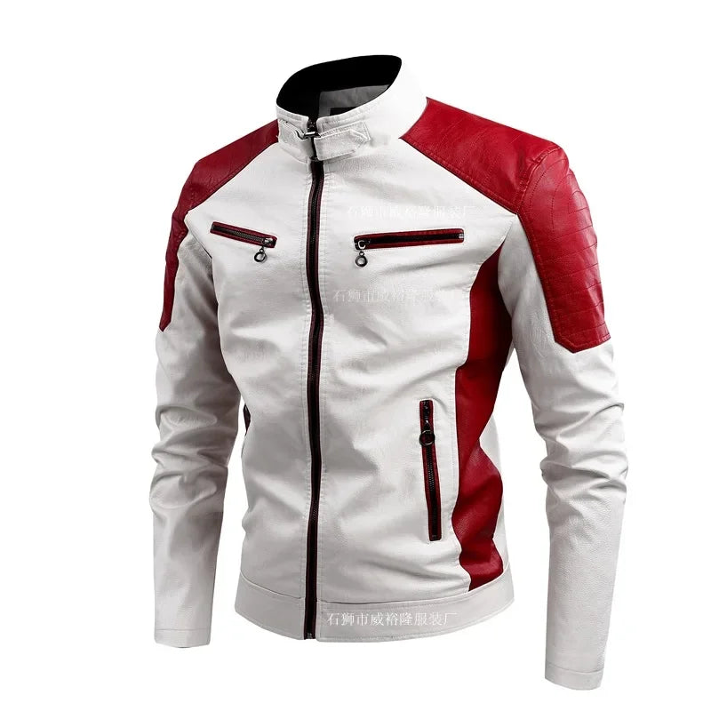 Personalized Outdoor Motorcycle Riding Suits for Young People, Spring and Autumn Stand - Collar Zipper Casual Jackets. M-5XL