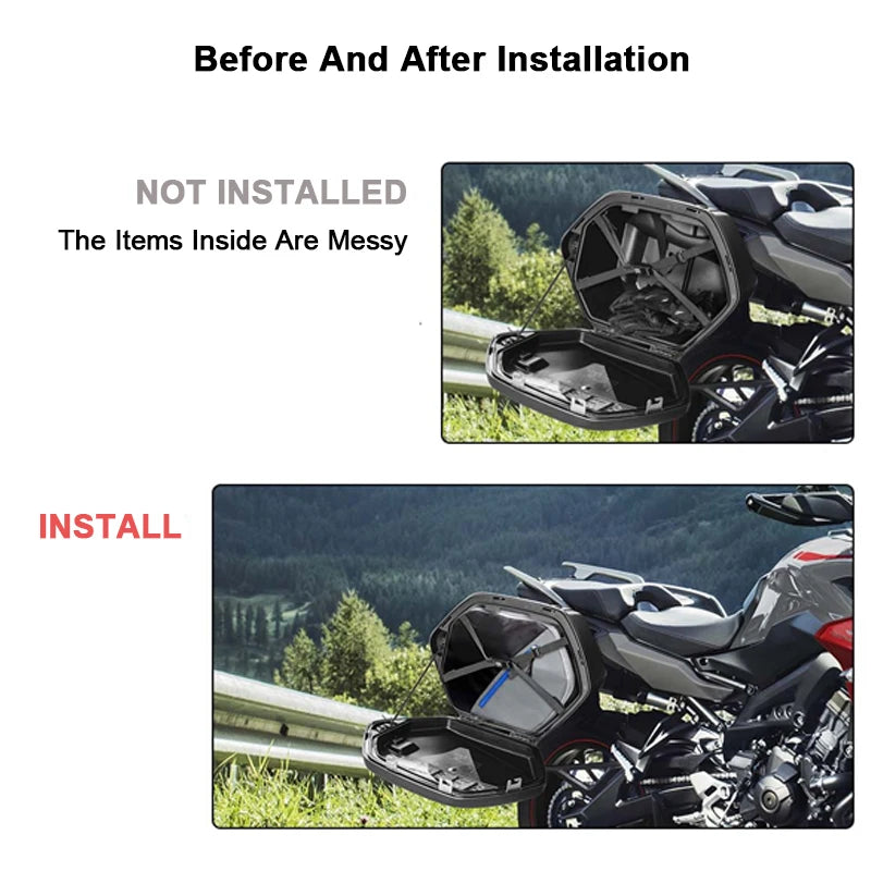 Motorcycle Suitcases Inner Bags Toolbox Tail Box Pannier Saddlebag For YAMAHA Tracer 9 Tracer9 GT Waterproof Motorcycle Bag