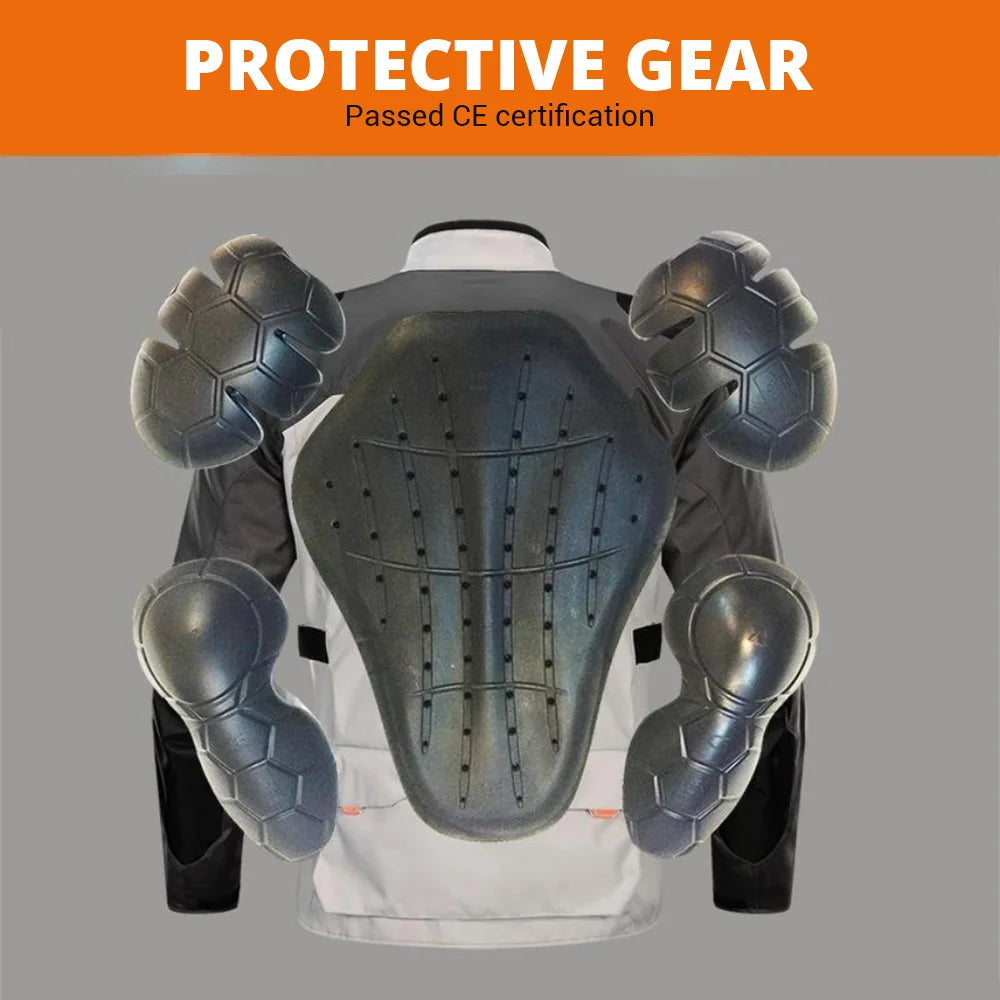 Motorcycle Jacket Pants Suit Men Cold-proof Waterproof Winter Motorbike Riding Moto Jacket Protective Gear Armor Clothing