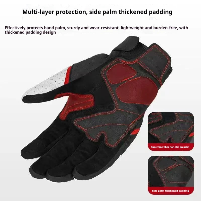 Four-season motorcycle gloves, windproof and warm, shockproof and breathable,suitable for off-road downhill mountain bike riding