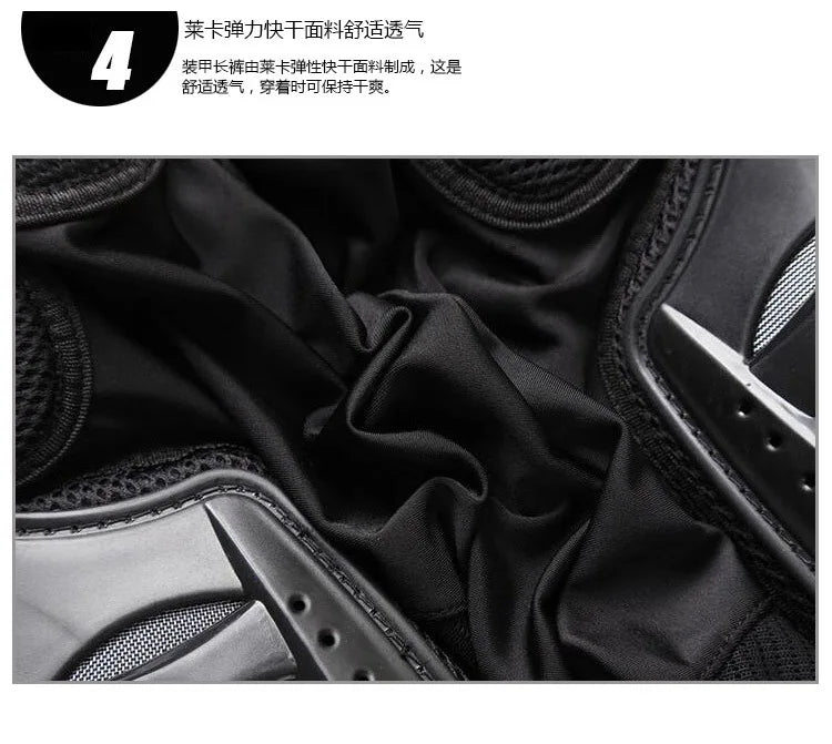 Motorcycle Suit Armor Anti-fall Rider Motorcycle Riding Off-road Protective Racing Armor Pants Set