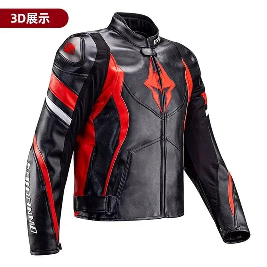 Motorcycle Jacket Male Waterproof Winter Warm Racing Suit Motorcycle Female Windproof Rain and Fall Leather Set