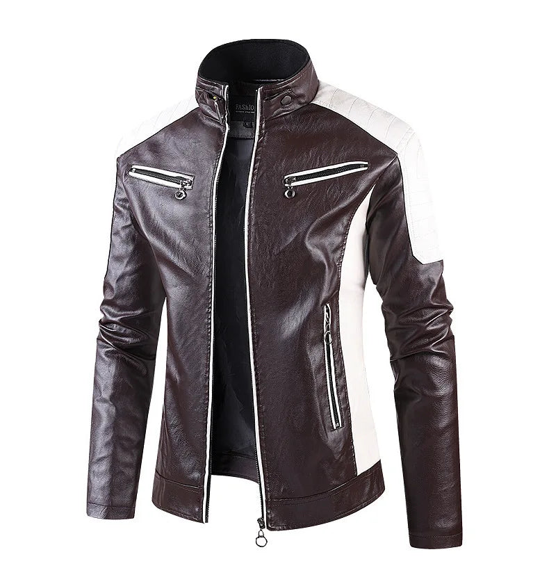 Personalized Outdoor Motorcycle Riding Suits for Young People, Spring and Autumn Stand - Collar Zipper Casual Jackets. M-5XL