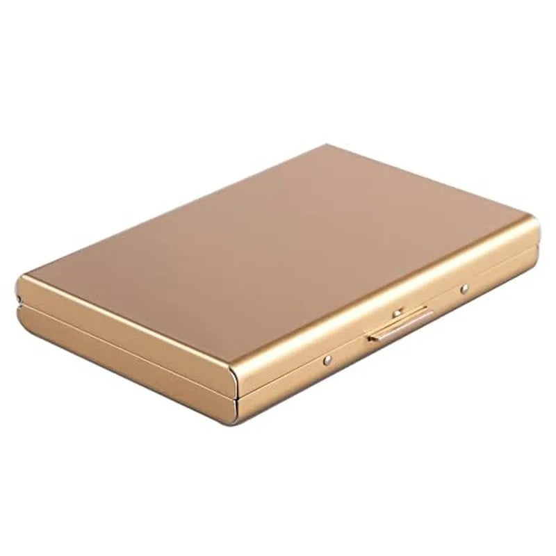Antitheft ANTI Rfid Blocking ID Bank Credit Card Holder Wallets Men Slim Thin Aluminum Box Metal Mini Minimalist Cardholder Case