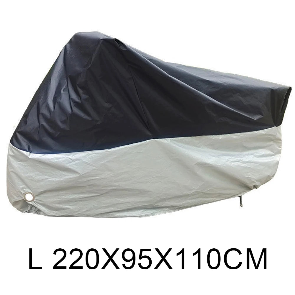 Motorcycle Cover Waterproof All Season Dustproof UV Protective Outdoor Indoor Scooter 190T Wear-resistant Fabric Motorbike Cover
