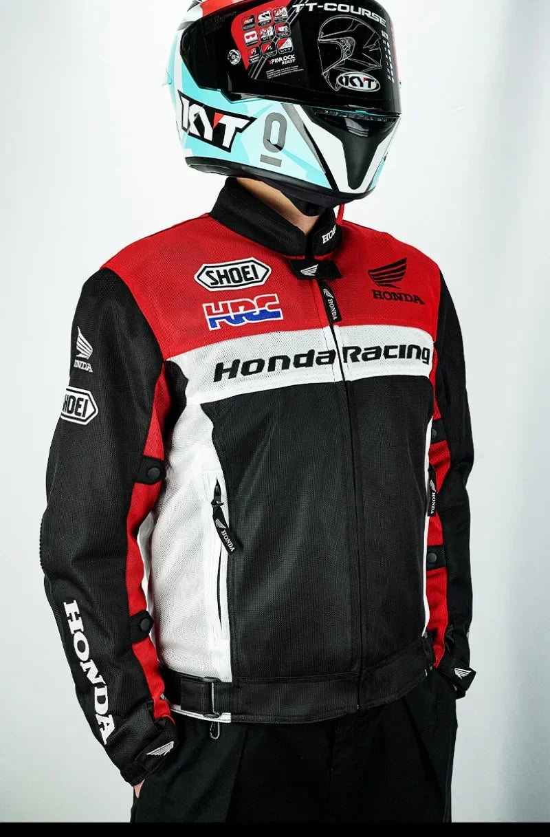 Honda jacket off-road motorcycle racing suit men's and women's summer anti fall breathable mesh jacket HRC cycling suit