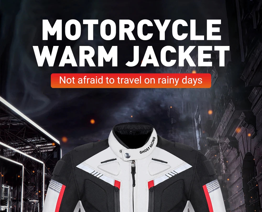 Waterproof Motorcycle Jacket Pant Suit Cold-proof Motorbike Jacket Men Motocross Riding Clothing CE Protective Gear Size M-5XL
