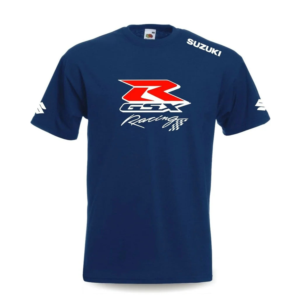 New Suzuki Racing Suit Summer Unisex Cycling Suit, Motorcycle Sports Quick-Drying Short-Sleeve T-Shirt, Men's Clothing, Workwear