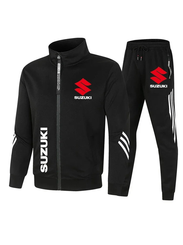 Suzuki off-road motorcycle riding suit, casual and fashionable hoodie, racing team uniform, outdoor men's and women's sportswear