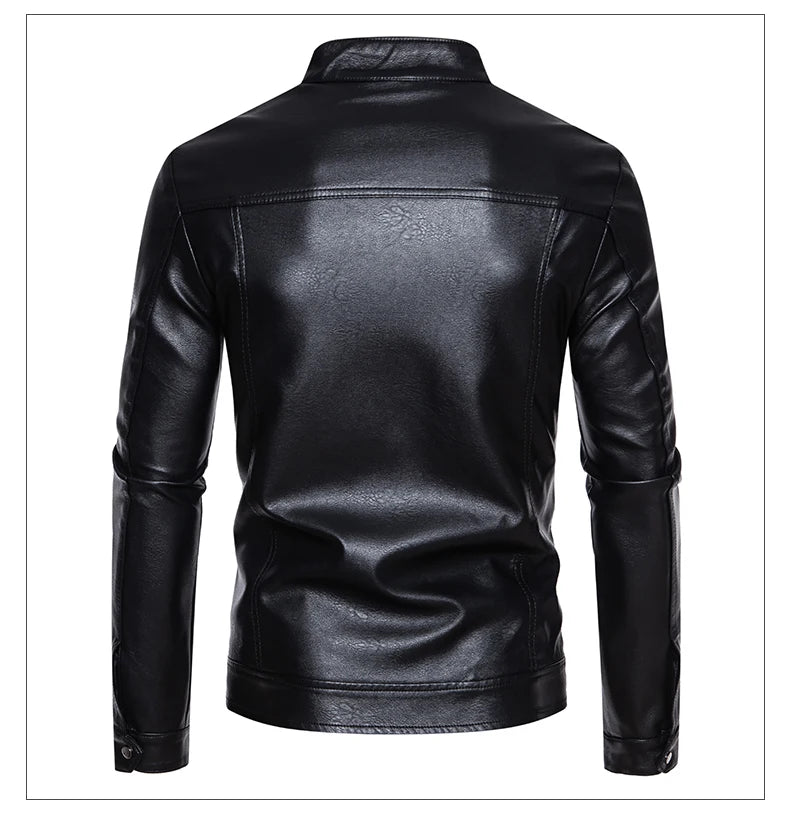 Motorcycle suit men's racing suit motorcycle suit protective equipment windproof and waterproof business casual leather jacket