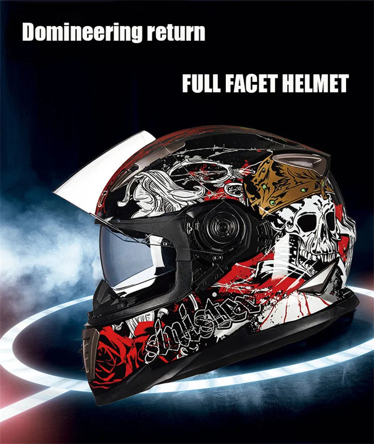 Full Face Motorcycle Helmets Latest Downhill Racing Motorbike Riding Casco Capacete De Moto DOT Approved For Men Women Kask GXT