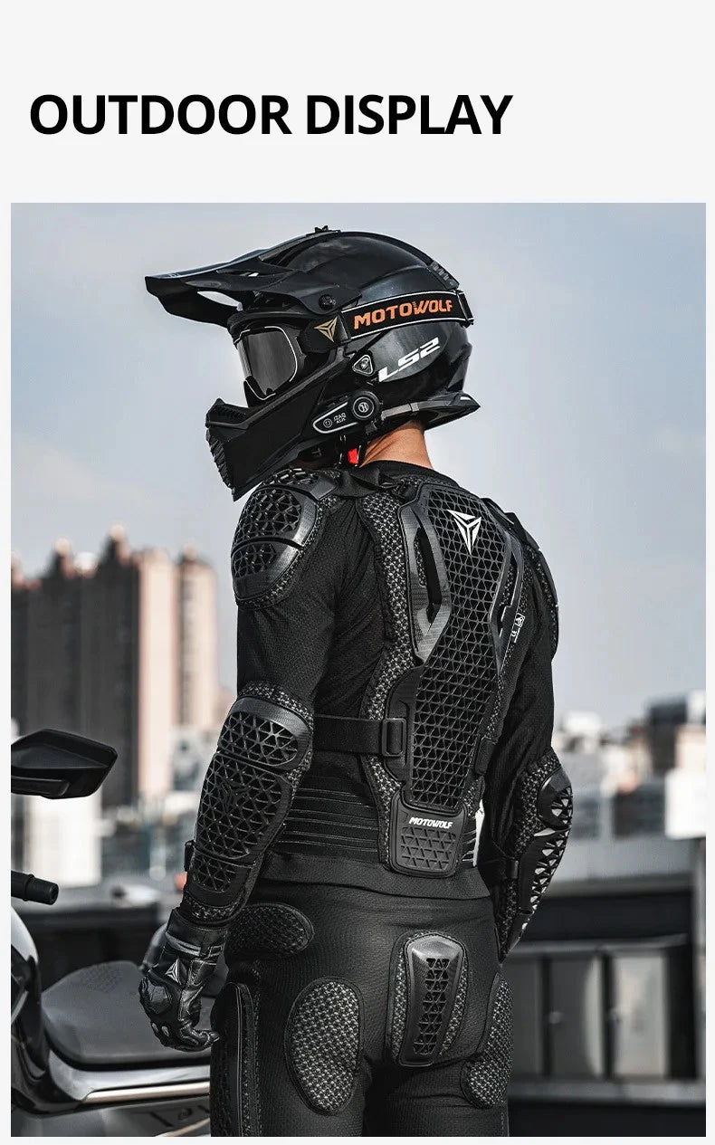 Motorcycle Body Armor Four Seasons Anti-fall Motorbike Riding Armor Full Body Equipment Motocross  Armor Protective Clothing