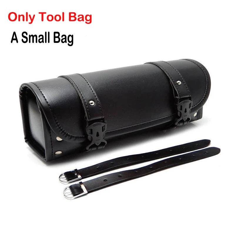 Black 36-58L Motorcycle Saddlebags Waterproof Scooter Tail Luggage Suitcase Saddle Bag Motorbike Side Helmet Riding Travel Bags