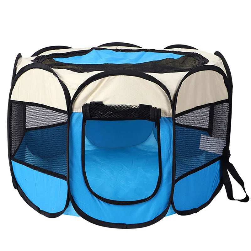 Pet nest pet dog cat delivery room foldable cat nest pet fence tent octagonal cage pet supplies