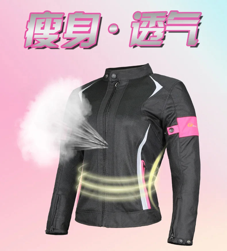 traje adventure motocicletaRidingTribe Motorcycle Riding Suit Women Slim  Racing Motocross Jackets Trousers Chaquetas De Moto