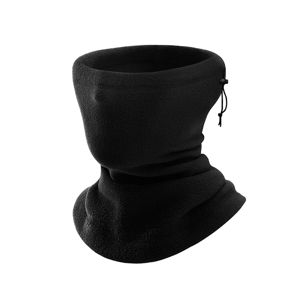 Motorcycle Warm Scarf Fleece Ski Mask Windproof Polar Fleece Cycling Drawstring Thickened Autumn Winter Unisex Face Cover