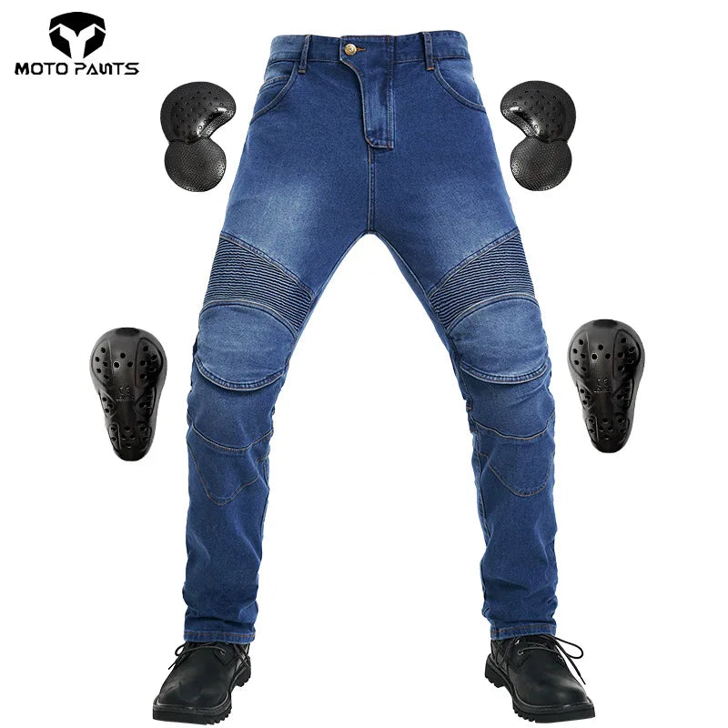 Motorcycle Jeans Wearable Motorcycle Motorbike Moto Trousers Touring Racing Riding Pants With CE Motorbike Protection