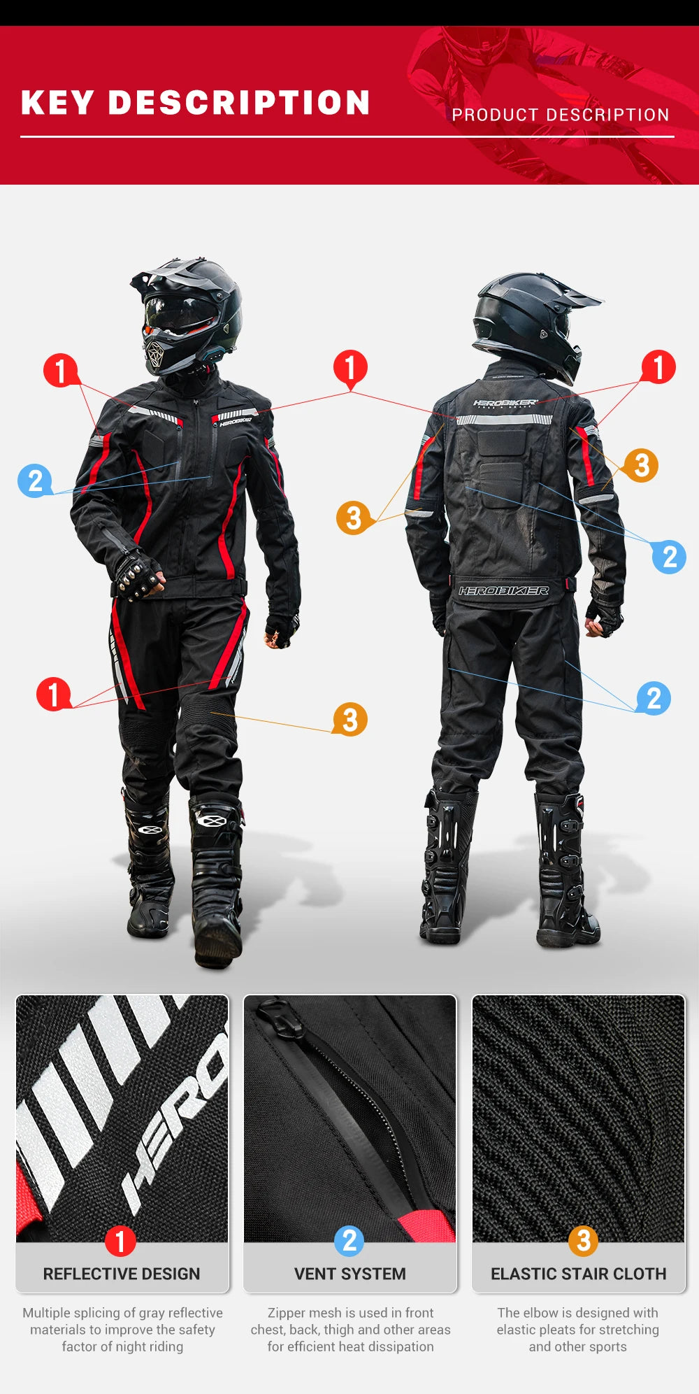 Waterproof Motorcycle Jackets Moto Jacket Pants Suit Motor Jacket For Men Women Interior Detachable Moto Clothes Keep Warm