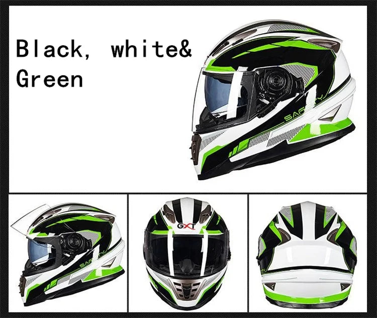 Full Face Motorcycle Helmets Latest Downhill Racing Motorbike Riding Casco Capacete De Moto DOT Approved For Men Women Kask GXT