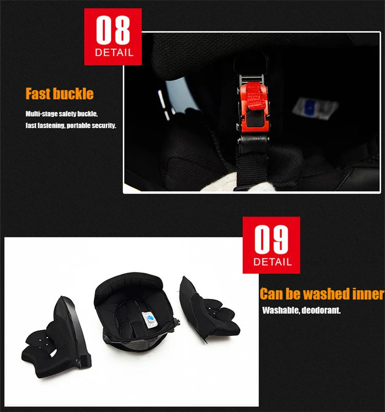 Full Face Motorcycle Helmets Latest Downhill Racing Motorbike Riding Casco Capacete De Moto DOT Approved For Men Women Kask GXT