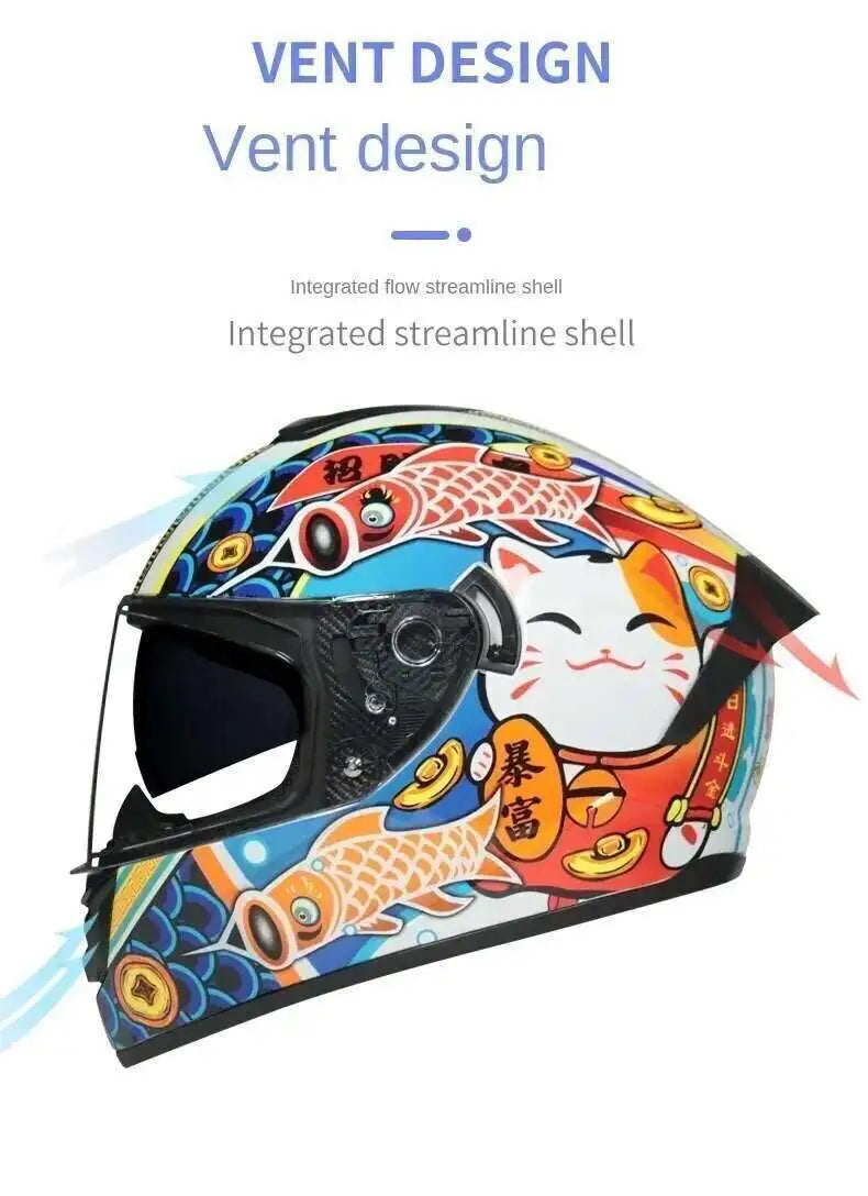 Motorcycle Helmet  four seasons LVS  Professional racing dual lens safety helmet motorcycle full face protector, approved by DOT