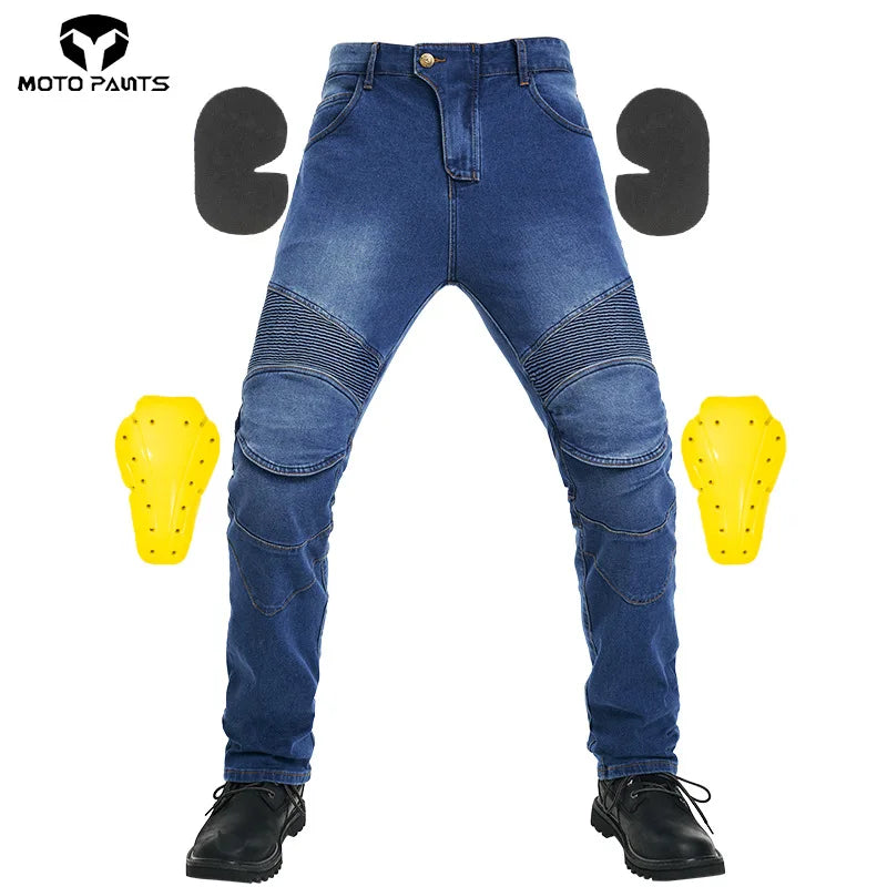 Motorcycle Jeans Wearable Motorcycle Motorbike Moto Trousers Touring Racing Riding Pants With CE Motorbike Protection