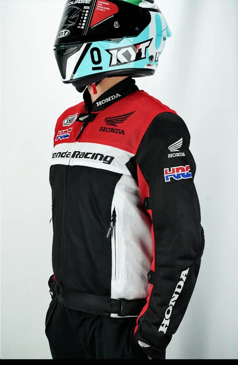 Honda jacket off-road motorcycle racing suit men's and women's summer anti fall breathable mesh jacket HRC cycling suit
