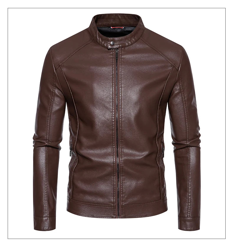 Motorcycle suit men's racing suit motorcycle suit protective equipment windproof and waterproof business casual leather jacket