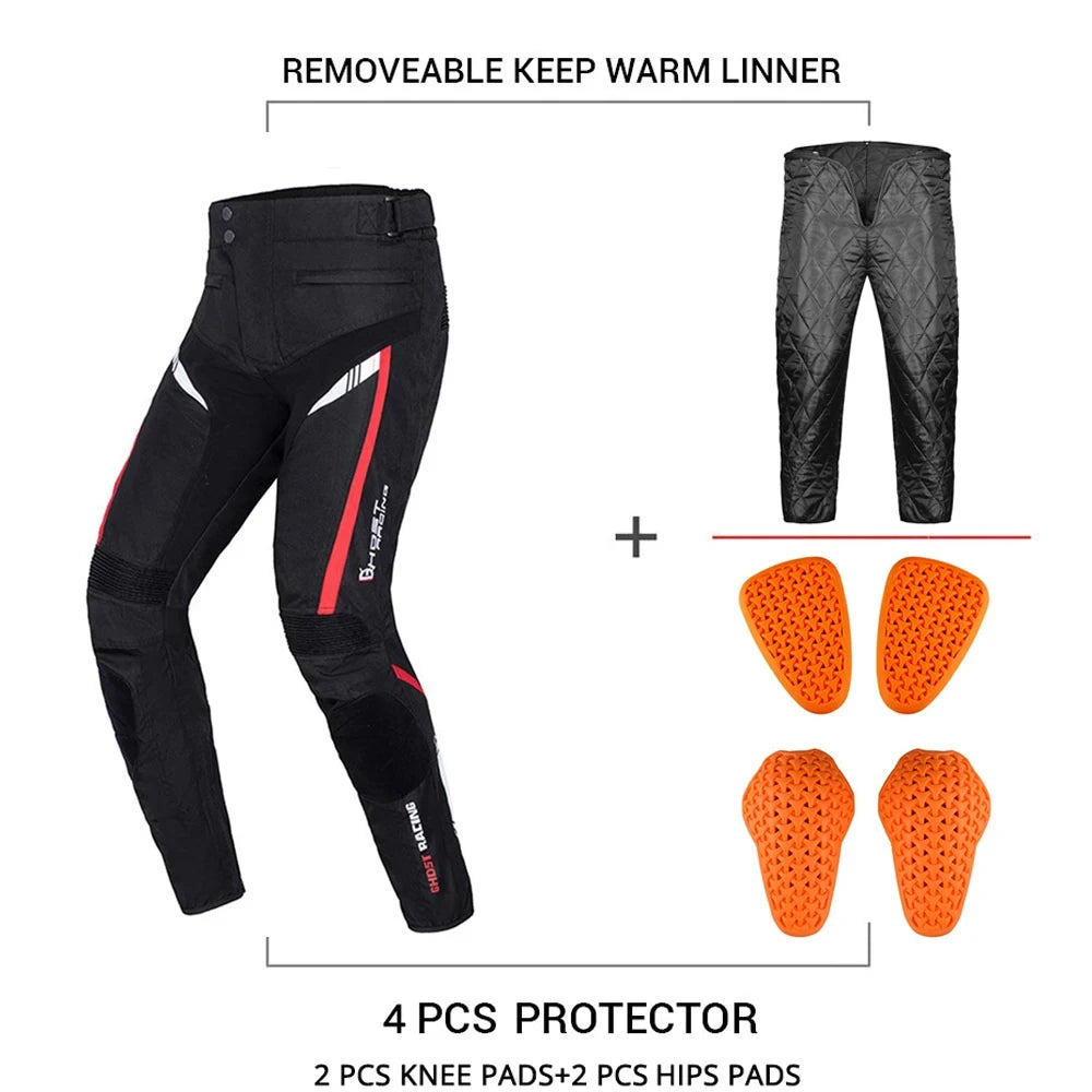 Waterproof Motorcycle Jacket Pant Suit Cold-proof Motorbike Jacket Men Motocross Riding Clothing CE Protective Gear Size M-5XL