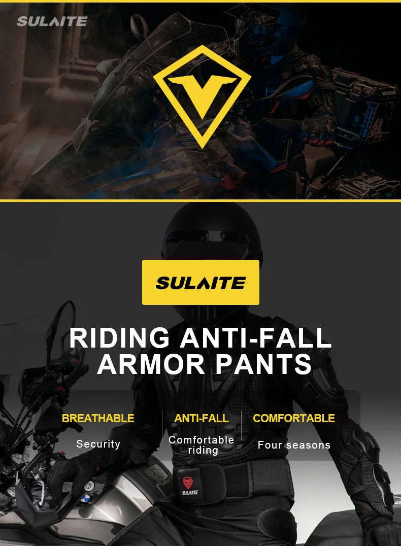 SULAITE Motorcycle Jacket Racing Armor Protector ATV Motocross Body Protection Jacket Clothing Protective Gear