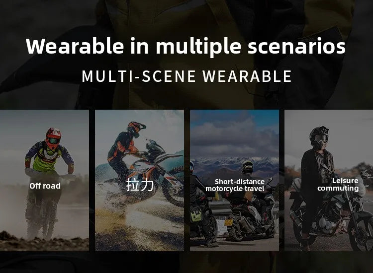 Motorcycle Riding Suit Men Rally Set Autumn Winter Windproof Waterproof Warm and Anti-fall Jacket and Pants M-5XL