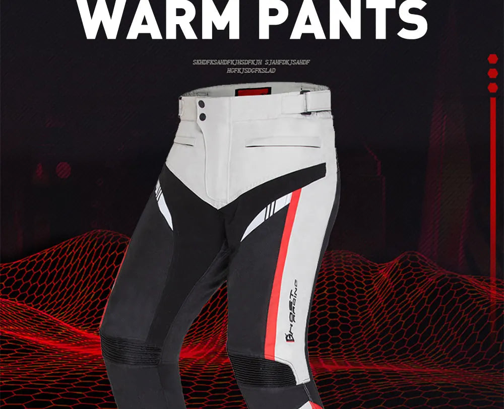 Motorcycle Racing Jacket Waterproof Dirt Bike Pants Set With Protection Racing Suit Motocross Jacket Motor Suit Protective Gear