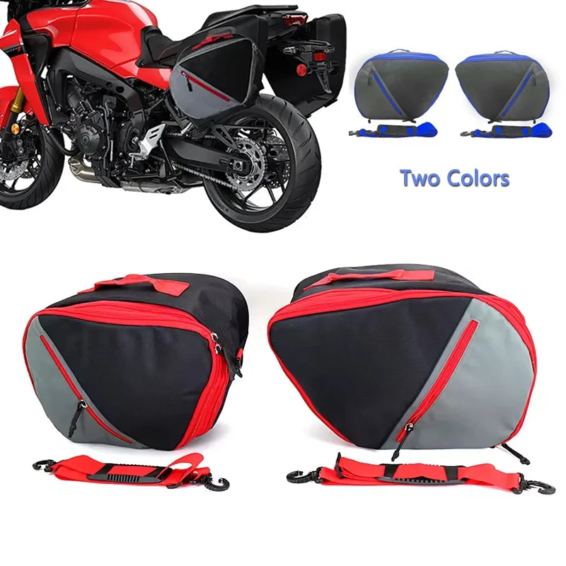 Motorcycle Suitcases Inner Bags Toolbox Tail Box Pannier Saddlebag For YAMAHA Tracer 9 Tracer9 GT Waterproof Motorcycle Bag