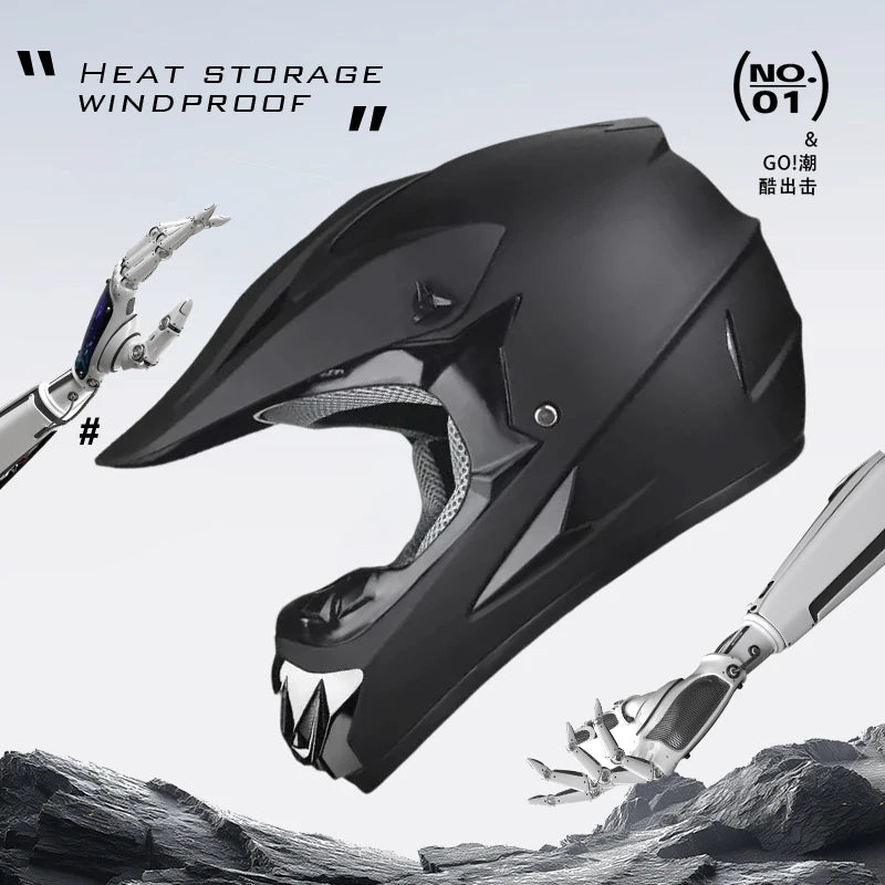 Motocross Off-road Motorcycle Child Full Helmet Children Helmets Casco Moto Off-road Protective Cycling Casque For Motobike Men